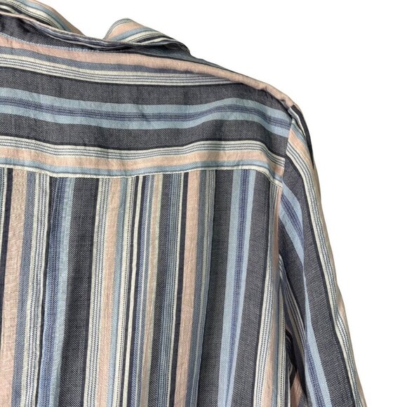 Catherine's Women's Light Weight Rayon Blend Striped Blouse Size 1X (18,20) - Picture 9 of 10
